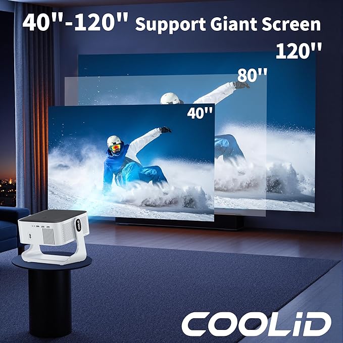 1080P HD Mini Projector Dual Band WiFi6 5G and BT 5.4 Auto Focus & Obstacle - Image 5