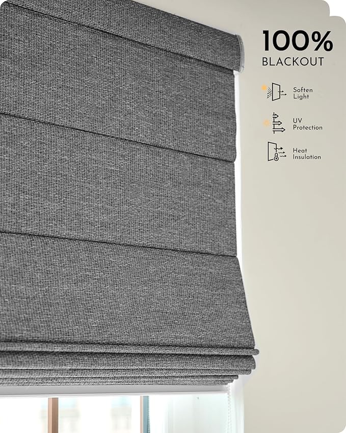 Graywind Smart Roman Shades 100% Blackout Compatible - Image 6