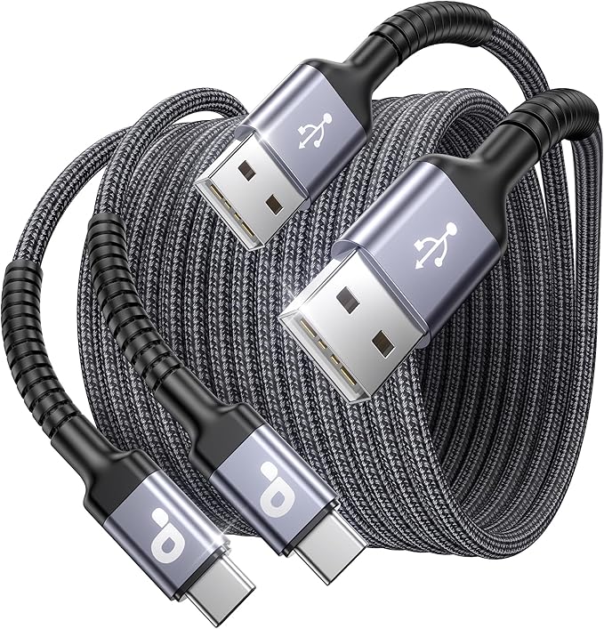 USB A to USB C Cable 15FT Extra Long, USB C Cable Fast Charging, Upgraded Extra by PRAKIE