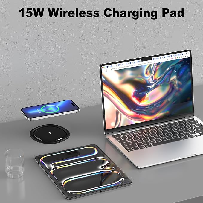 Jgstkcity Pop up Outlet for Countertop, 65W USB C Fast Charging, 15W Wireless - Image 4
