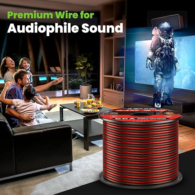 GEARit Pro Series 16AWG Speaker Wire, 16 Gauge Speaker Wire Cable Great Use - Image 8