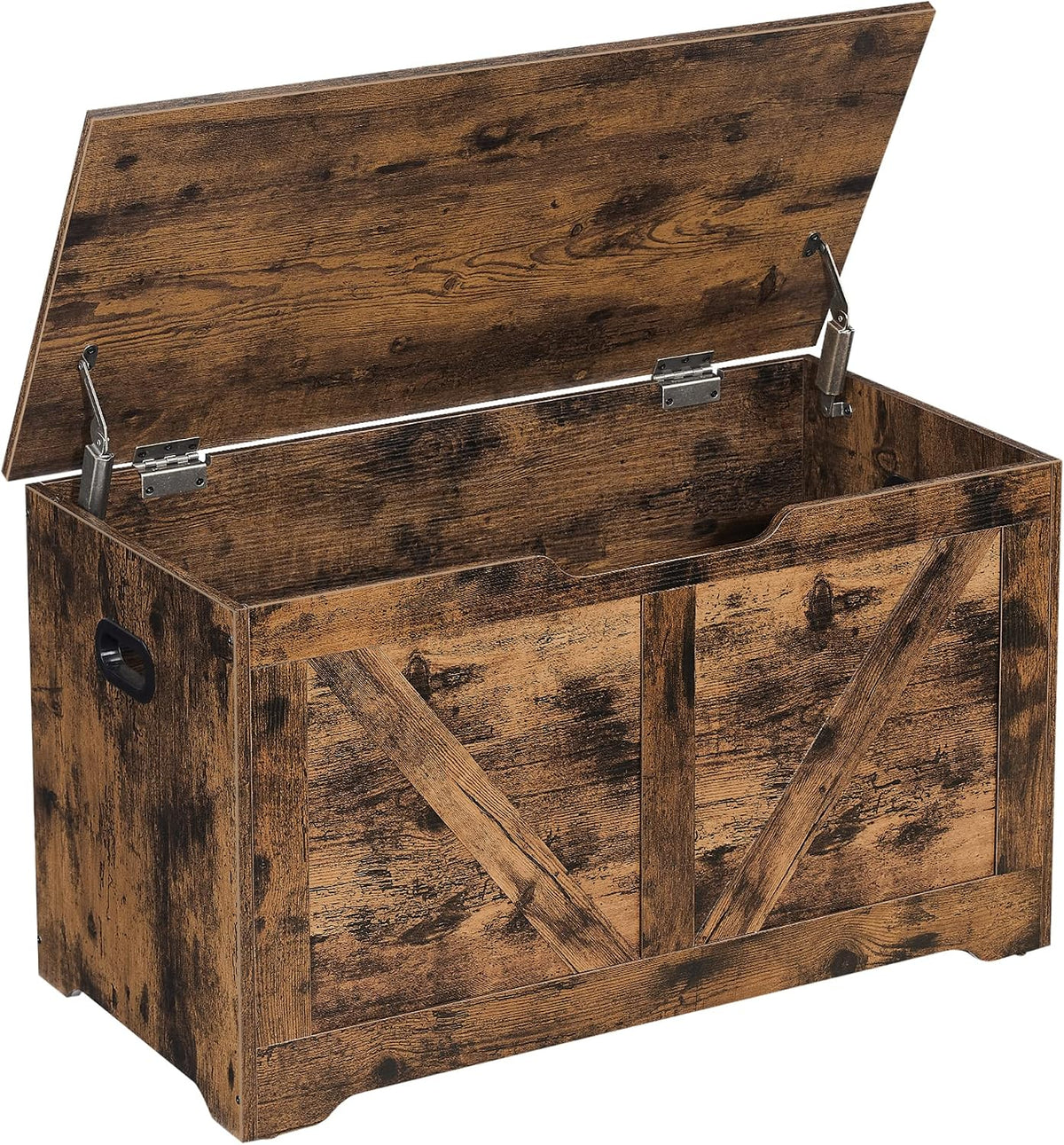 vasagle storage chest with 2 safety hinges, 15.7, main product view
