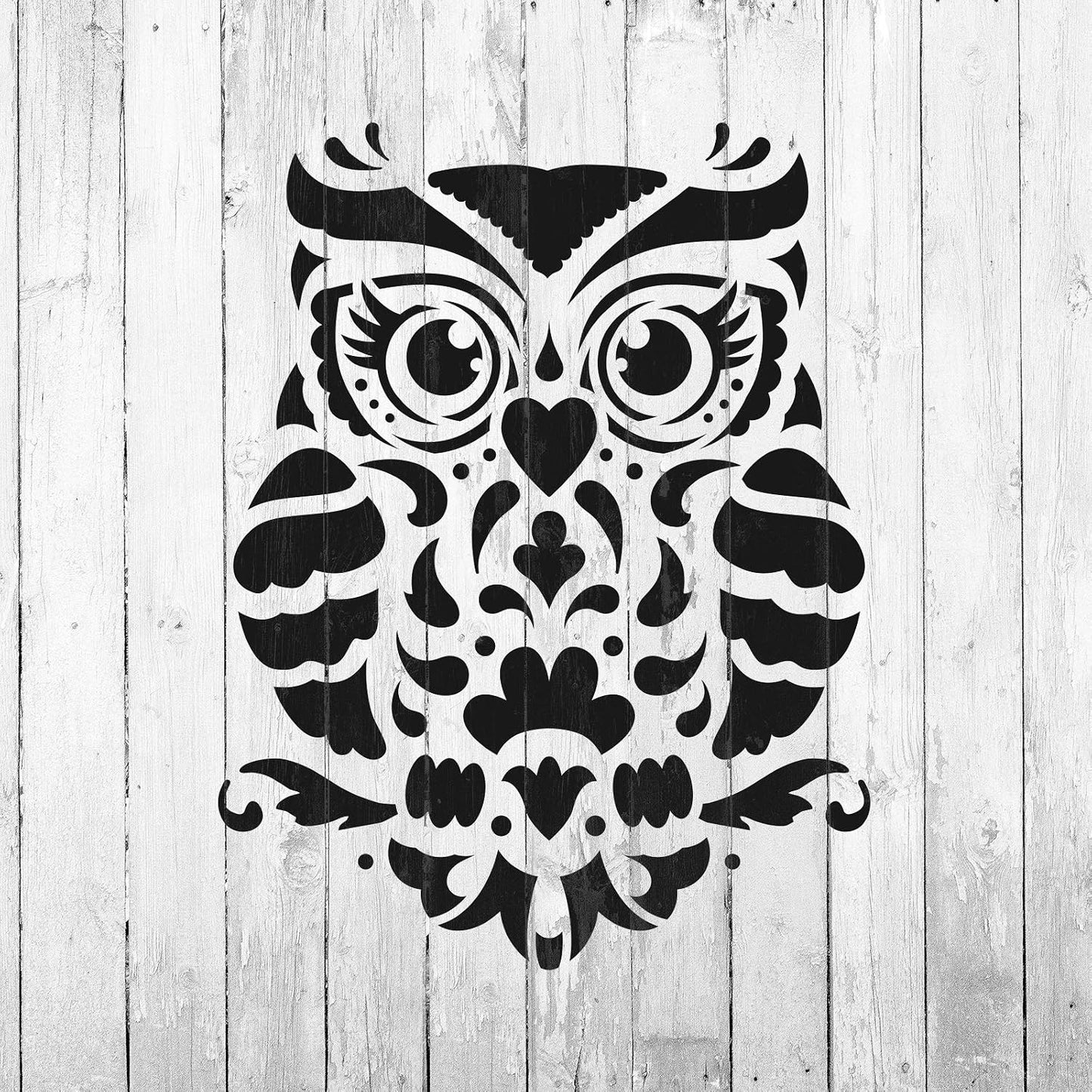 Stencil Revolution Owl Stencil - Owl Art, Bird Stencil, 5x6 Inches