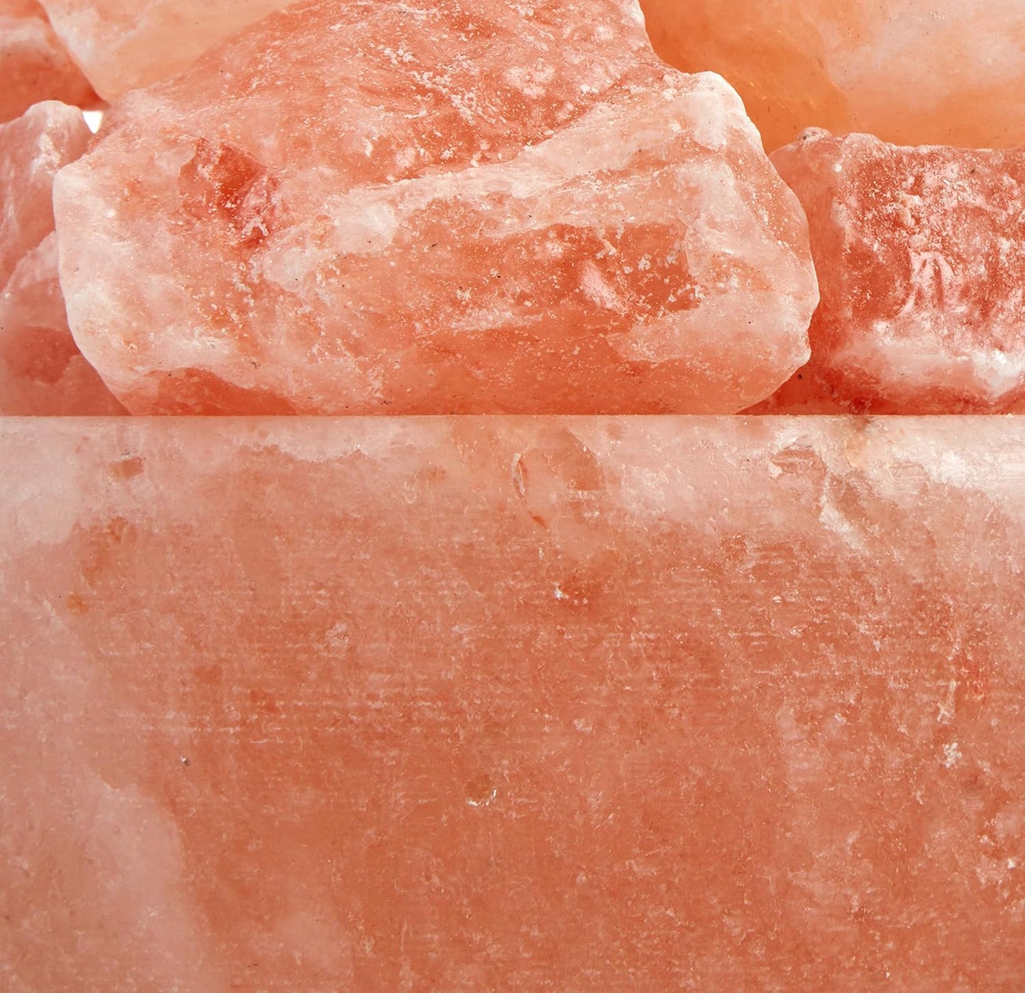 Himalayan Salt Lamp Bowl with Natural Crystal Chunks, Dimmer Cord and Classic Wood Base Premium Quality Authentic from Pakistan