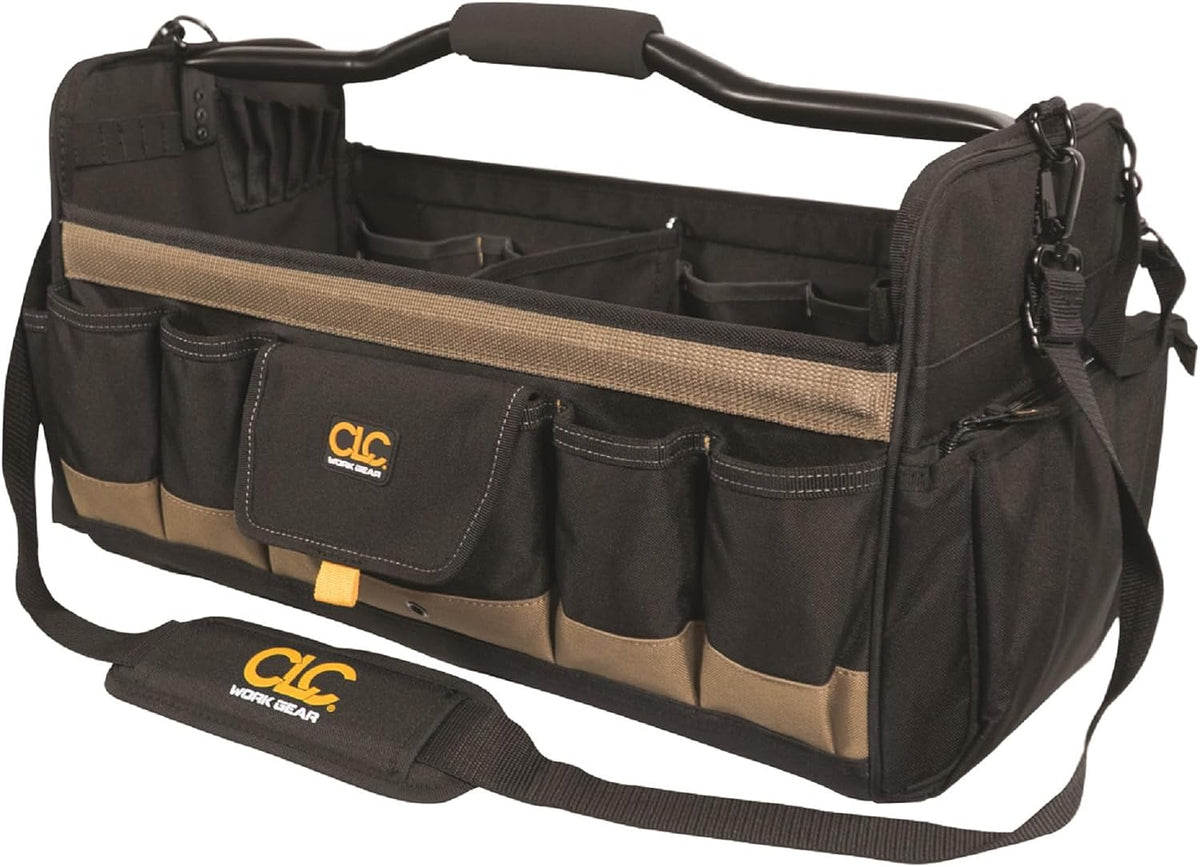 custom leathercraft work gear 1579 20 inch, open shown in use