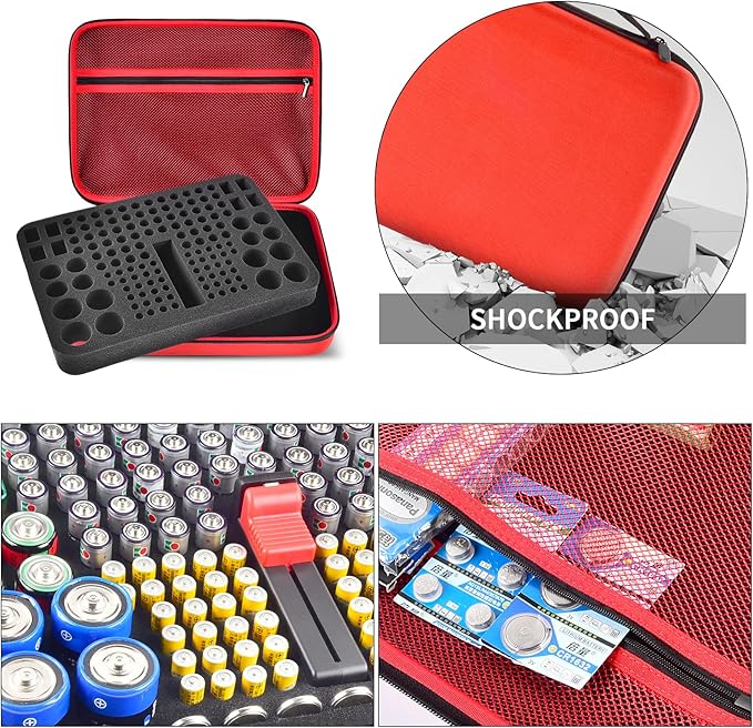 Battery Organizer Case, 150+ Batteries Storage Holder Container - Image 4