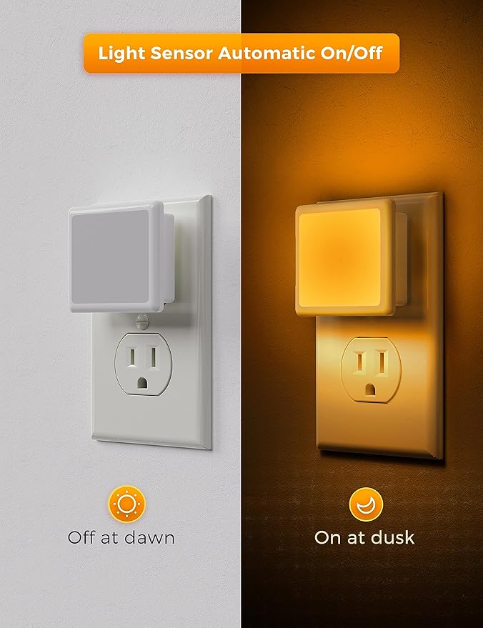 L LOHAS LED Night Lights Plug into Wall, Plug in Night Light, Dusk to Dawn - Image 2