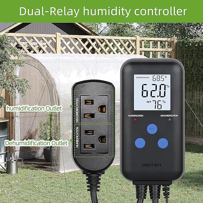 DIGITEN Humidity Controller Pre-Wired Digital Humidistat - Image 5