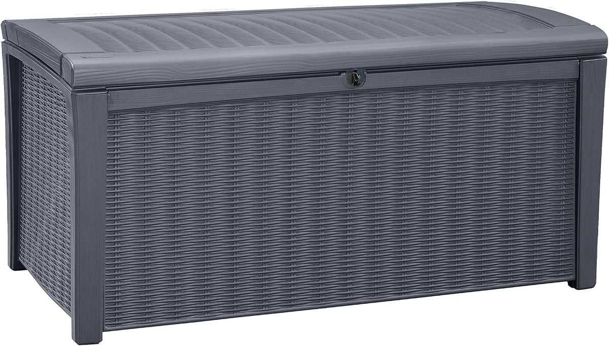 keter borneo outdoor storage deck box, 110 gallon, main product view