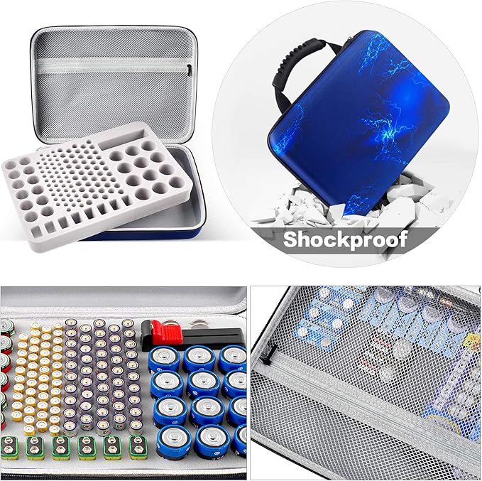 Battery Organizer Storage Holder, Batteries Storage Containers Box - Image 4