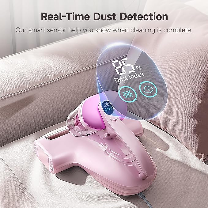 uwant Bed Cleaner with 16Kpa Suction Metal Roller 253.7nm Uv-c Light Mattress - Image 6