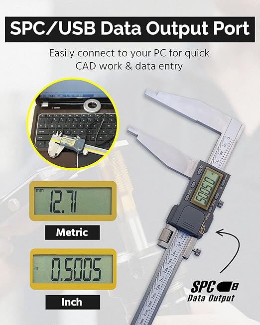 iGAGING Absolute Origin Heavy Duty 12" Digital Caliper, IP54 Electronic - Image 4