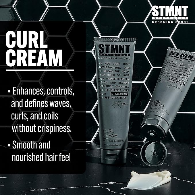 STMNT Grooming Goods Curl Cream, 5.07 oz | Enhances Curls | Texture Without - Image 3