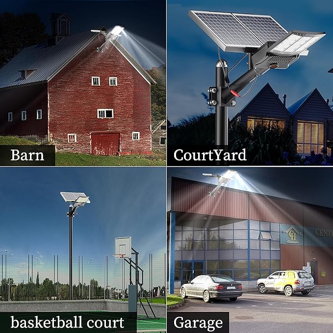 Ofuray Of-9800W Solar Street Lights Outdoor, 750000Lm Solar Parking Lot Lights - Image 5