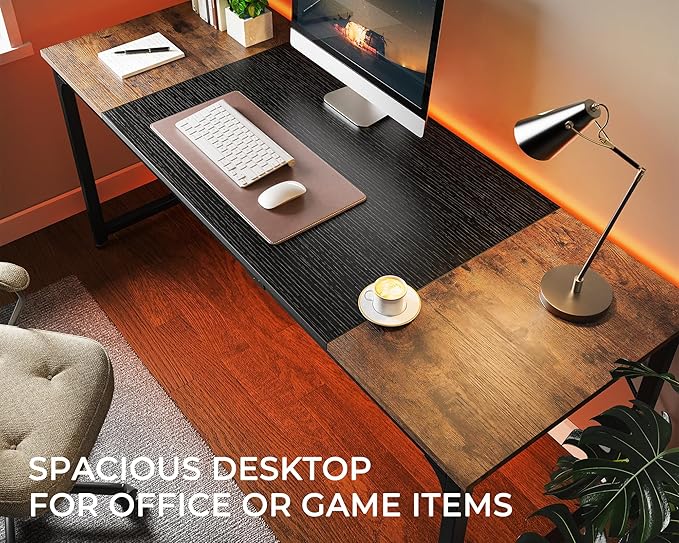 Huuger Computer Desk, 70 Inch Office Desk, Gaming Desk - Image 5