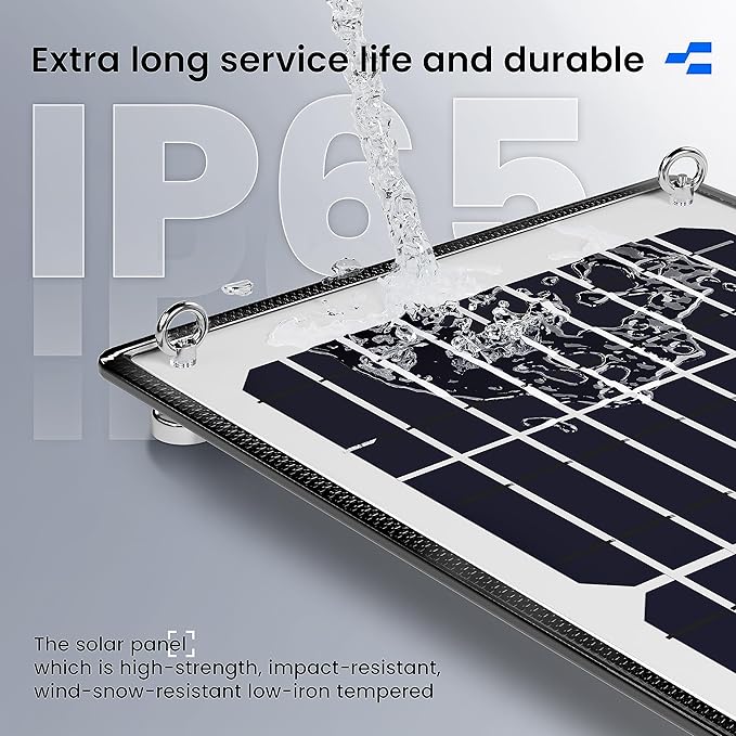 POWOXI Solar Panel Kit 12V 20W Magnetic + MPPT Charge Controller Waterproof - Image 3