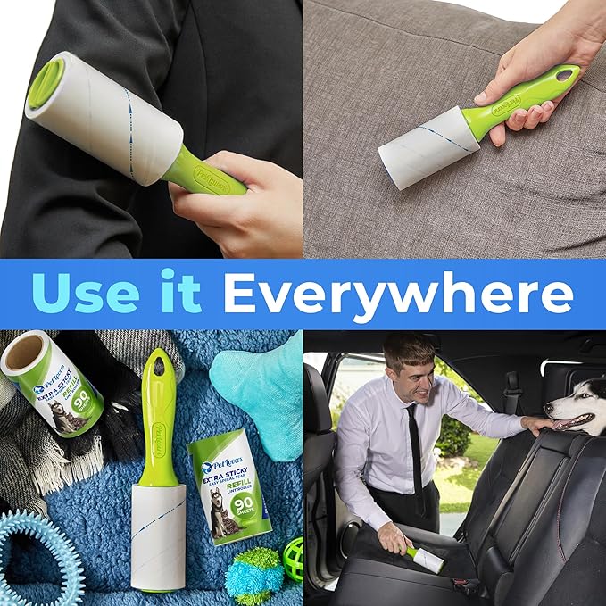 PetLovers Extra Sticky Lint Roller Mega Value Set 450 Sheets - Image 4