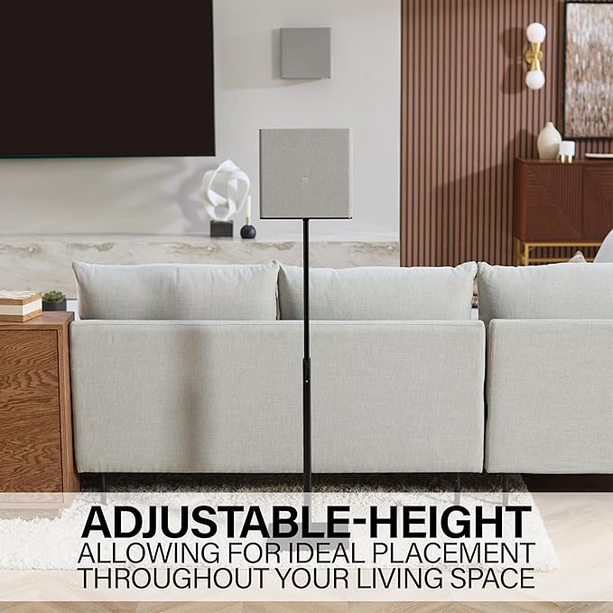 SANUS Height-Adjustable Speaker Stands Compatible - Image 5