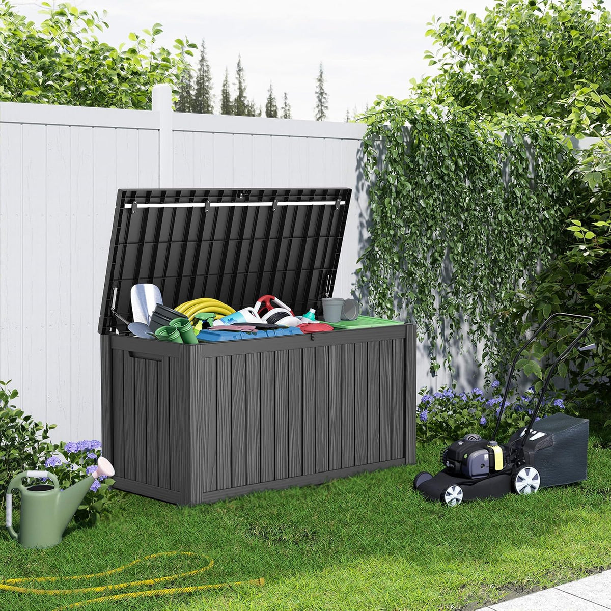 190 gallon waterproof outdoor storage box, uv resistant, main product view