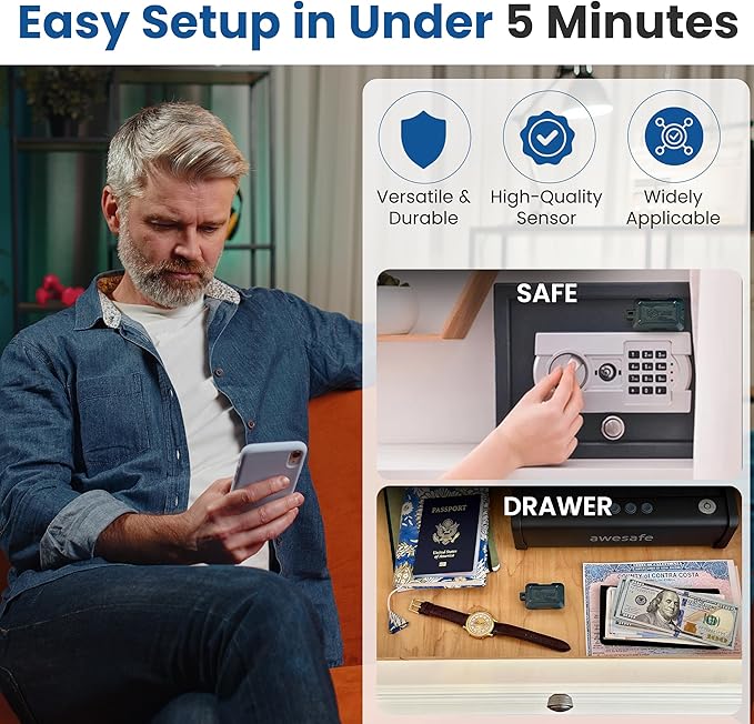 Instant Kini Safe Alert Wi-Fi Motion Sensor Alarm - Image 4