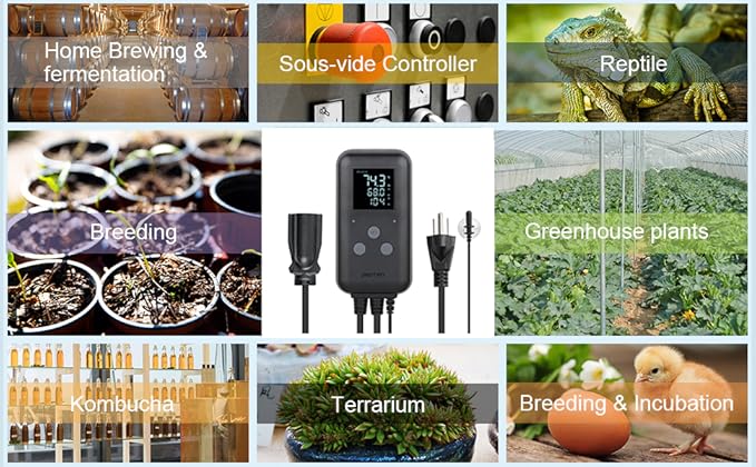 SENSTREE Greenhouse Temperature Controller Digital Waterproof Thermostat - Image 8