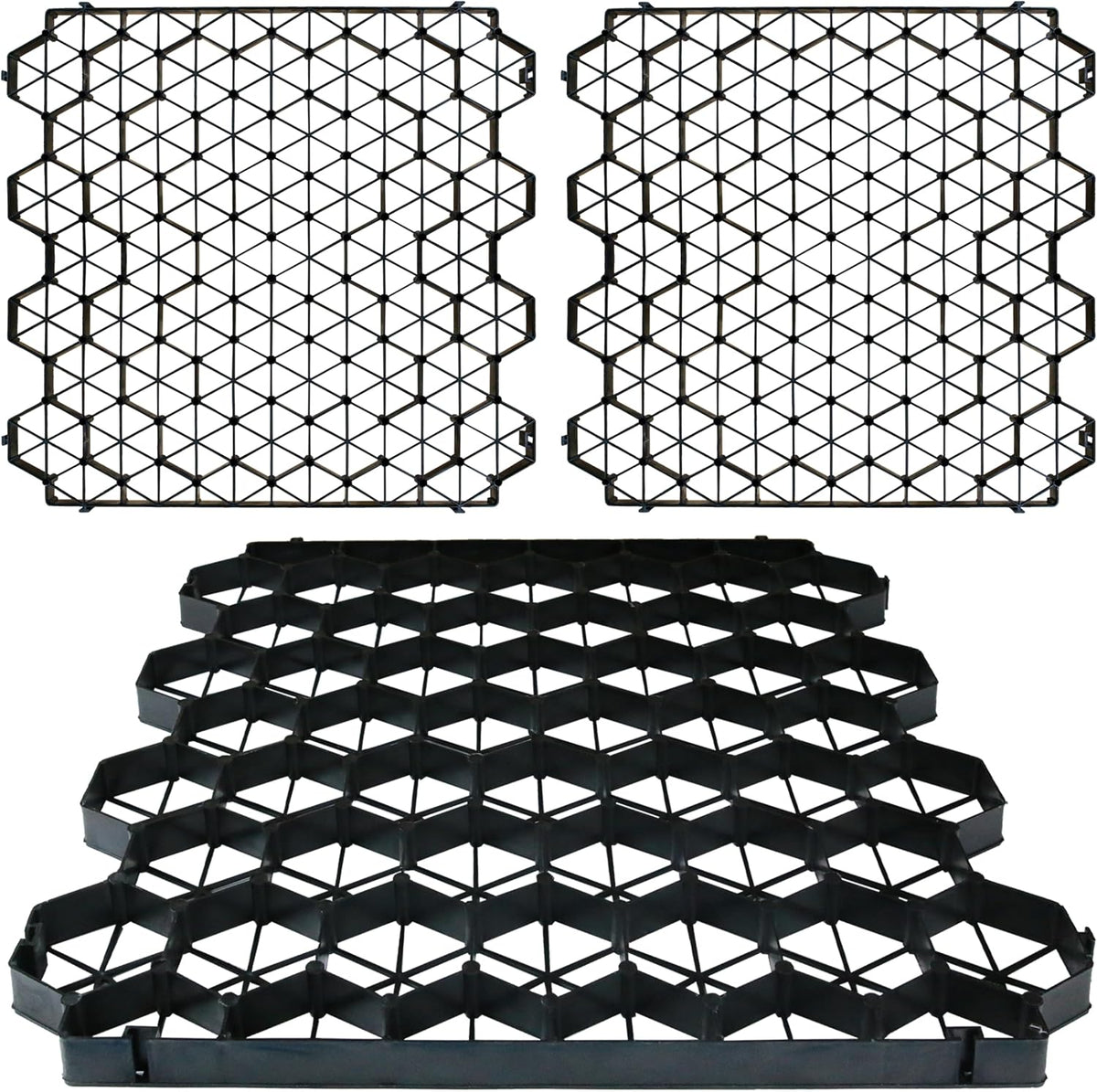 permeable pavers gravel grid base panel 1.6" depth, main product view