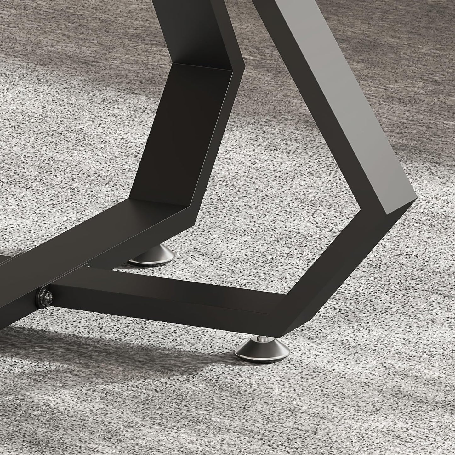 Coffee Table Legs 16 inch, Metal Table Legs Diamond Shape Black Industrial Modern Bench Chair Base Furniture Legs Desk Leg (Black)