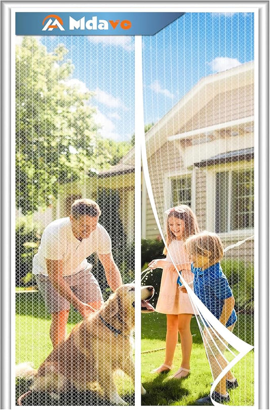 Magnetic Screen Door，Screen Door Mesh，Keep Bugs Out, Heavy-Duty Mesh Curtain by Welcometobuy