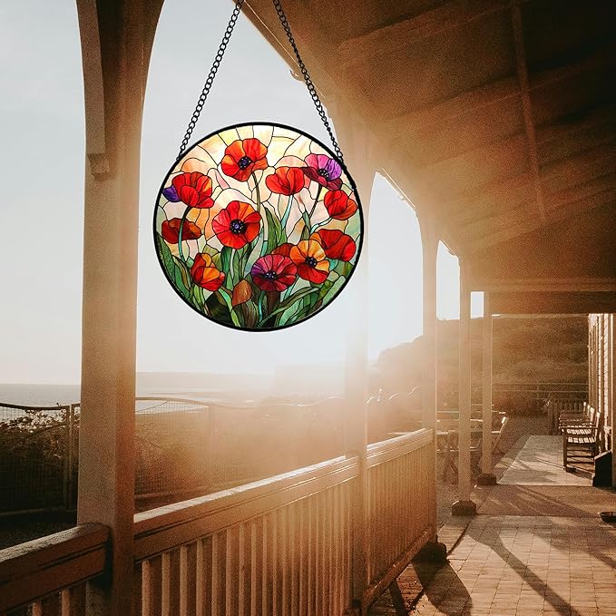 CRISGIF Stained Glass Window Hanging - Image 3