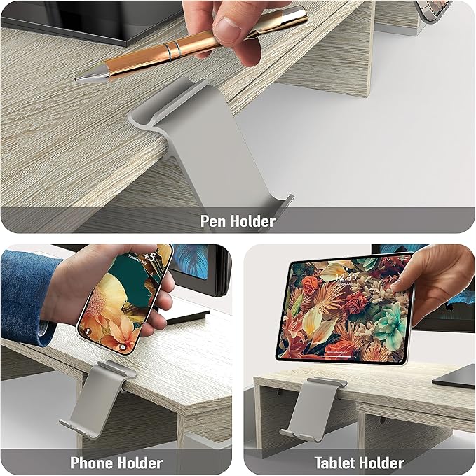 Simple Houseware Desk Dual Monitor Stand Riser - Image 4