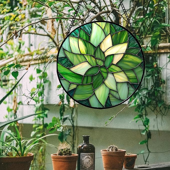 CRISGIF Stained Glass Window Hanging - Image 5