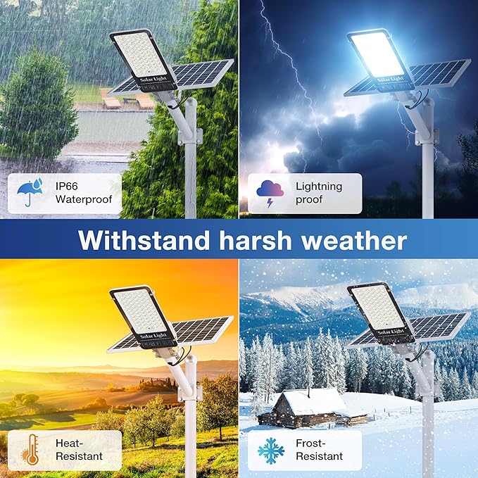 OKPRO 10000W Solar Street Light, Super Bright LED Beads Solar Lights Outdoor - Image 7