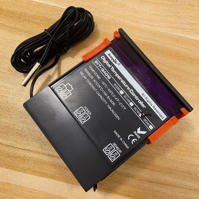 bayite DC 12V Fahrenheit Digital Temperature Controller 10A 1 Relay - Image 6