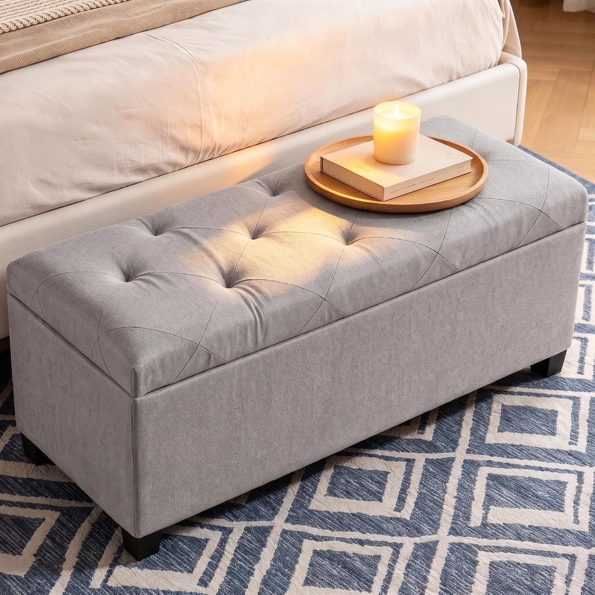 dumos storage ottoman bench, 43.3 inch end of, main product view