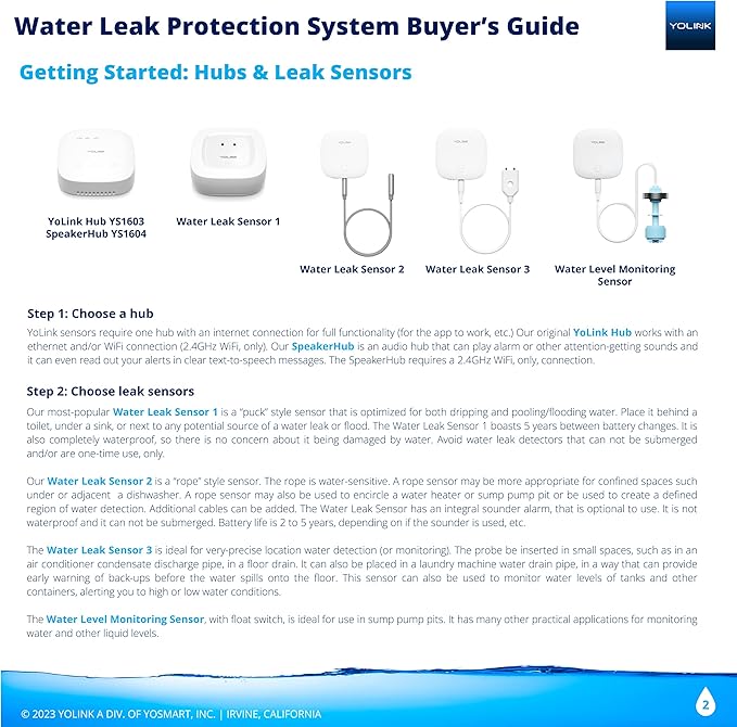 YoLink Water Leak Detector, 1/4 Mile World's Longest Range, Wireless Smart - Image 5