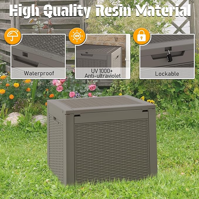 NUNU LAB 30 Gallon Outdoor Storage Box Waterproof, Outside Package Delivery - Image 6