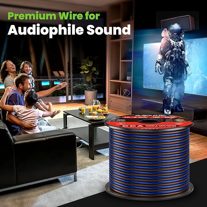 GEARit Pro Series 16AWG Speaker Wire, 16 Gauge Speaker Wire Cable Great Use - Image 8