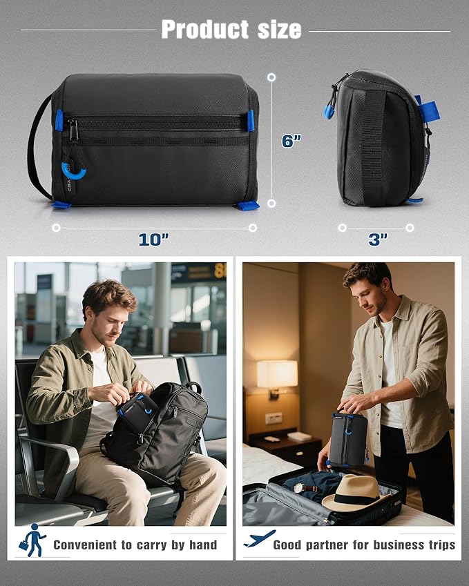 Electronics Organizer Travel Case, Water Resistant Tech Bag Charger Pouch - Image 5