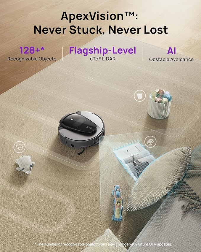3i G10+ Robot Vacuum and Mop Combo, 000 Pa Suction, 60-Day Hands-Free Cleaning - Image 7