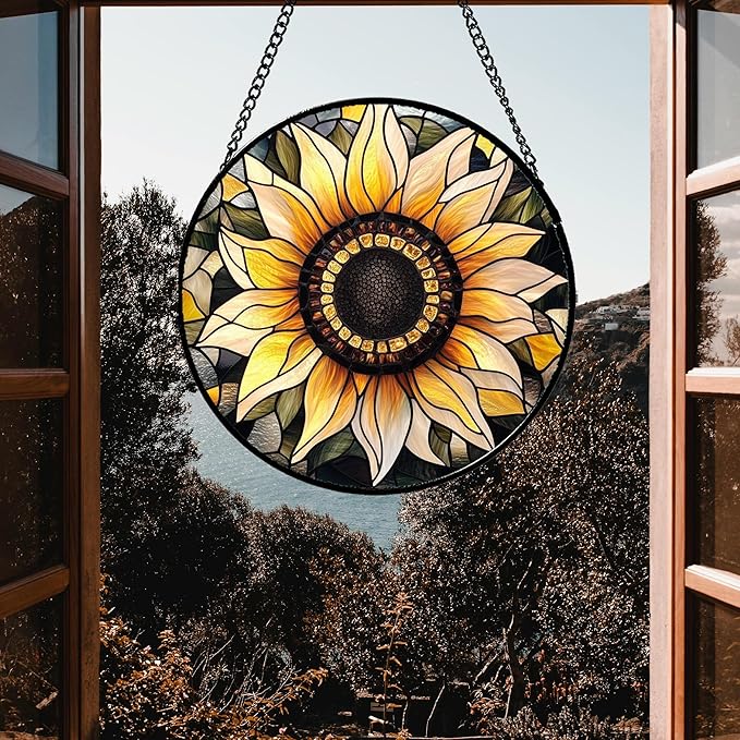 CRISGIF Stained Glass Window Hanging - Image 5