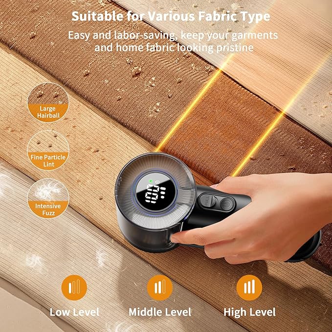 coldSky Fabric Shaver Rechargeable, 2-in-1 Electric Fabric Shaver & Lint Remover - Image 3