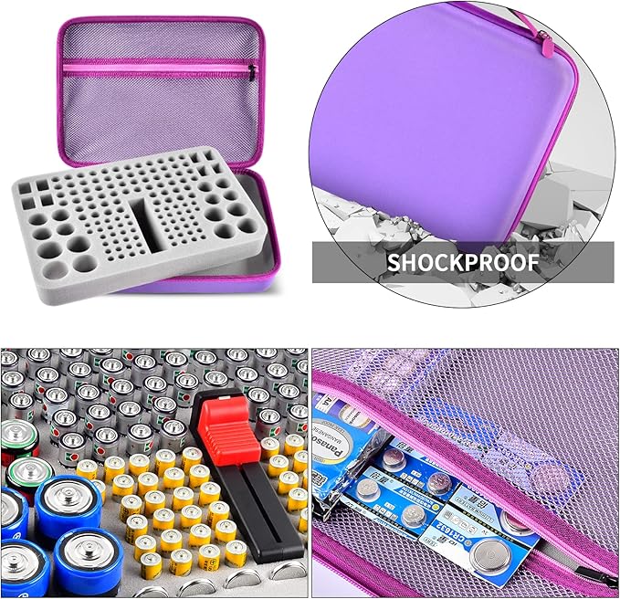 Battery Organizer Storage Holder, 150+ Batteries Storage Containers Box - Image 4