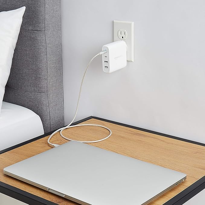 Amazon Basics 100W Four-Port GaN Wall Charger w/ 2 USB-C & 2 USB-A Ports w/PD - Image 8