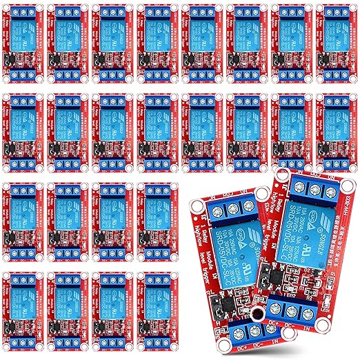 Kigeli 24 Pcs 5v Relay Module One Channel Switch by Kigeli