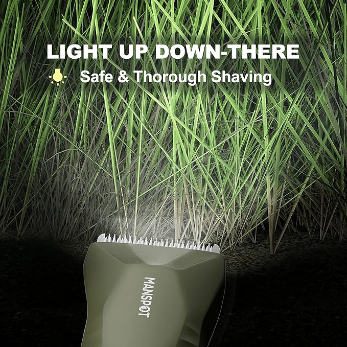 MANSPOT Manscape Trimmer for Men Ball/Pubic/Groin, Electric Body Hair Trimmer - Image 3