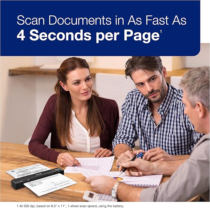 Epson Workforce ES-60W Wireless Portable Sheet-fed Document Scanner - Image 2