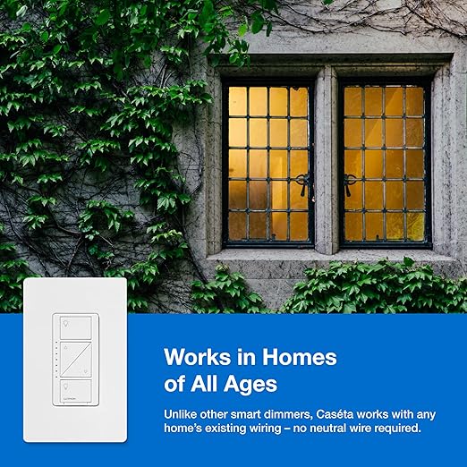 Lutron Caseta Original Smart Dimmer Switch Kit, 2 Dimmer Switches, 2 Wall Plates - Image 10