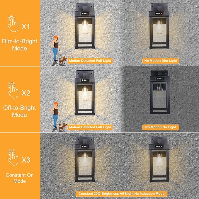 CYHKEE Solar Wall Lights Outdoor Waterproof - Image 4