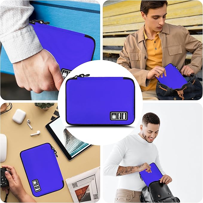 Electronics Organizer, Travel Cord Organizer Pouch, Portable Cable Organizer - Image 6