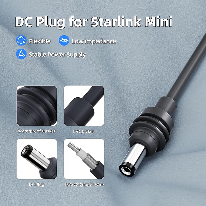 Starlink Mini 12V Adapter, Starlink Mini Power Supply 12/24V Step Up to 30V - Image 3